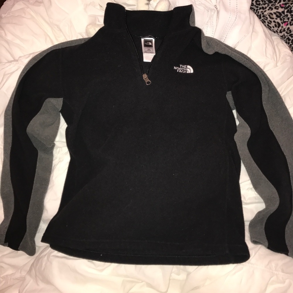 Grey & black north face